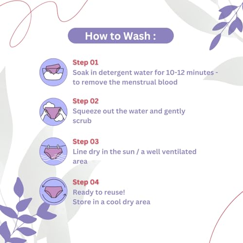 Image of Sizi Women Heavy Period Panty Hipster Leak Proof Underwear for Medium to Heavy Flow| Hipster Period Panty.