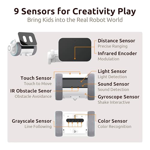 WhalesBot Pubbo Air Smart Robot Kit for Kids 6 7 8 9 10, Voice/Touch/Remote Control, Interactive Companion Robotic with 9 Sensors, Modular/Scratch Coding, STEM Educational Toy Gift for Boys Girls - Image 5