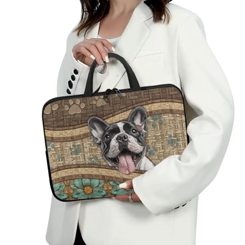 Housse ordinateur portable antichoc et imperméable à motif bouledogue - 2
