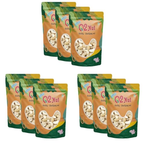 Image of Q2 Nut Kaju Tukda (Cashew Broken) 750 Grams (250gm X 3) | High Protein Cashew Kernels for Energy, Fiber and Immunity | Delicious Crunchy Nutritious Small Size Cashew Nuts | Tasty Chota Tukda Kaju for Kheer, Halwa and Biryani