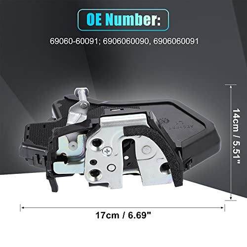 Image of X AUTOHAUX Power Door Lock Actuator Motor Rear Left Driver Side for Toyota 4Runner 2003-2009 69060-60091