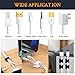 Imagen de SOULWIT® 50Pcs Clips Organizador de Cables Autoadhesivo