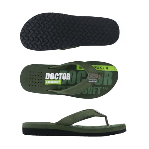 Image of DOCTOR EXTRA SOFT Slipper Care Orthopaedic and Diabetic Super Fitting Comfort Doctor Slipper, DR. Slipper, Flip-Flop, Slides and House Slipper for Men's Men's-FeelGood-D-31