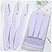 NOLITOY 6pcs Stainless Steel Eyebrow Razor Shaper Set Compact Portable Beauty Kit for Home Travel