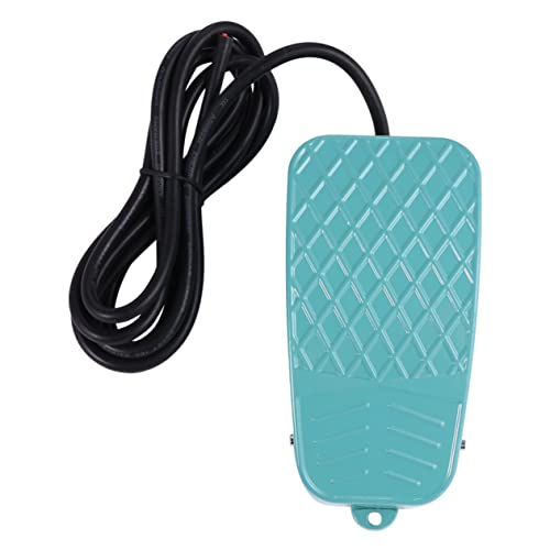 OSOLADY 1 PC Foot Switch Pedal Switch with Cord Heavy Duty Foot Pedal Controller Pedal with Cord Foot Operated Power Electric Power Push Button Anti-Skid Surface Pedal Momentary Aluminum