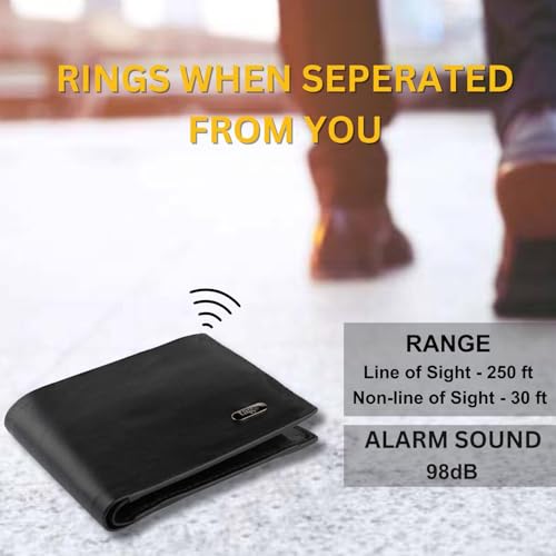 tag8 Dolphin Smart Wallet for Men and Women, Bluetooth Tracker, GPS Location, RFID Blocking | Elegant Handcrafted Leather Design, Premium stitchless Bifold Wallet, Anti-Lost Slim Wallet - Black3