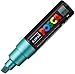 Produktbild POSCA Uni-BALL Marker, breite Spitze, abgeschrägt, PC8K, 8 mm, Grün Metall