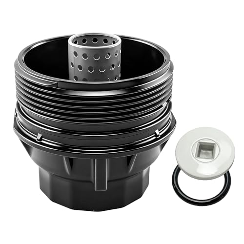 Oil Filter Housing Cap Assembly for Toyota Lexus Scion Camry RAV4 Highlander Tacoma Sienna Avalon Venza ES300h ES350 RX350 RX450h NX300h RC350 tC Replaces 15620-36010 15620-36020
