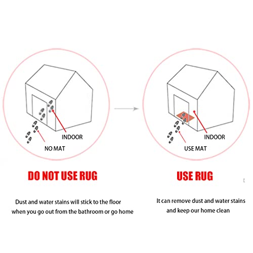 Jaijy Pink Heart Shaped Chenille Bath Mat Soft Absorbent Plush Microfiber Bathroom Rug Non-Slip Machine Washable Shaggy Mats Carpet For Shower, Bedroom, Bathtub, 16"X20" #TOP3
