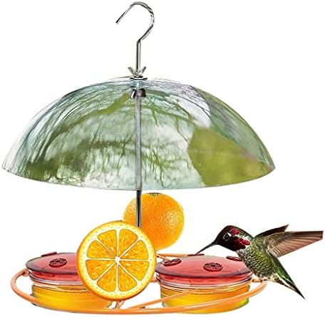 ZLXDP Comedero for pájaros Colgantes alimentador de pájaros Naranja fácil de Limpiar Primavera Verano Decorativo alimentador de Aves
