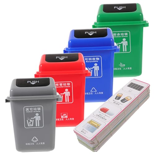 BESPORTBLE Müllsortierspiel Spielzeug Für Kinder Pädagogisches Lernspielzeug Zur Müllklassifizierung Umweltschutzspiel Kreatives Spiel Zur Kognitiven