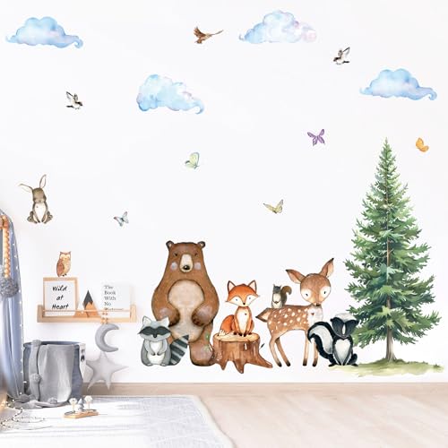 Vinilos Decorativos Uflashmi Woodland para Pared Infantil miniatura 5