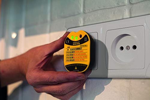 Testeur de prise murale Stanley vérifie la connexion des câbles derrière la prise FMHT82569 6 - vue 4