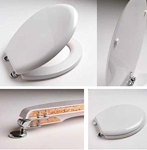 WC-Sitz Pozzi Ginori Square – Hellblau Malediven, Verchromte Scharniere, Soft Close