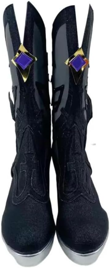 Fischl Genshin Impact Cosplay Shoes Boots Custom Made Anime Halloween Christmas W3903