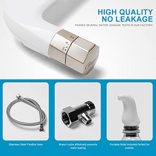 GLIGAM Bidet Attachment for Toilet,Bidet Toilet Seat Attachment,Non