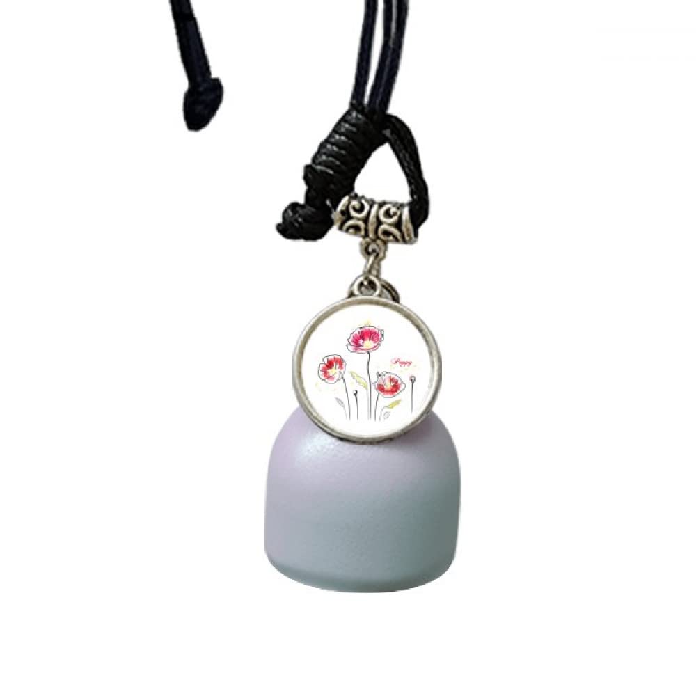 Décoration de voiture carillon éolien intérieur fleur pour rétroviseur