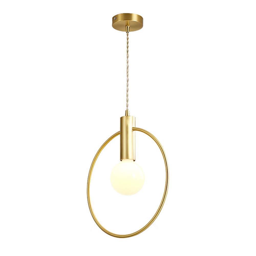 Plafonnier en verre boule luminaire cuivre doré moderne de salon