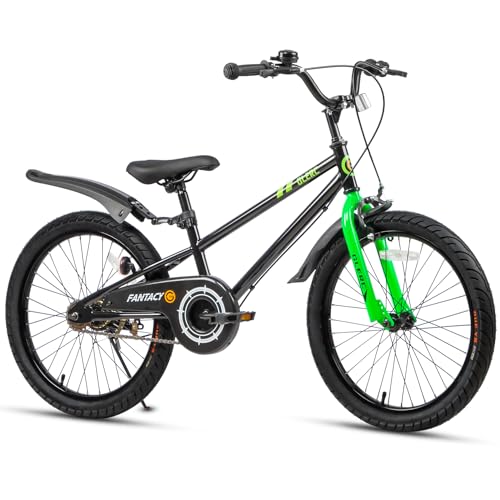 Glerc Kinderfahrrad 20 Zoll Fahrrad mit Kickstand & Sportschutzblech für 7...