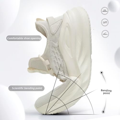 Image of Pozvnn Mens Walking Shoes Fashion Tennis Walking Slip on Sneakers Casual Gym Workout Lightweight Comfortable Trainers