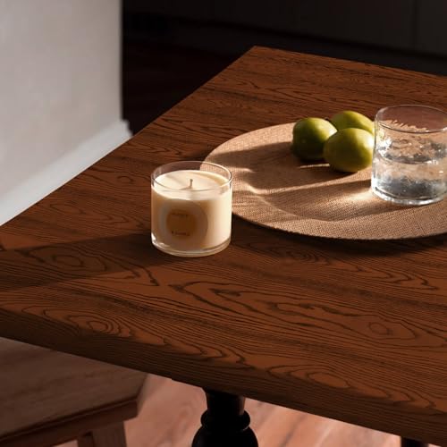 Heroad Brand Wood Grain Contact Paper, Orange Brown with Black Wood Grain Pattern, Orange Wood Peel and Stick Wallpaper Contact Paper for Cabinets Countertops Waterproof Self Adhesive 78.7”x17.5”