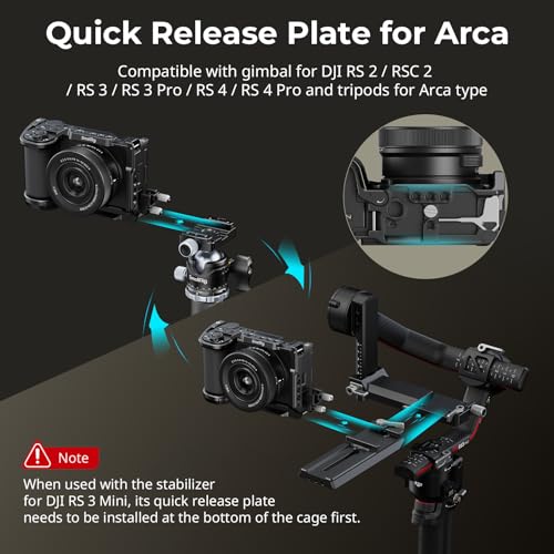Image of SmallRig ZV-E10 II Cage Kit for Sony ZV-E10 II with Cable Clamp for HDMI, Built-in Quick Release Plate for Arca, Cold Shoe and 3 /8''-16 Threaded Holes, Full Access, for Vlog Making - 4867