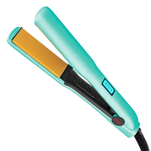 CHI Original Flat Iron Hair Straightener, Ceramic Floating Plates for Smooth Finish, Quick Heat Up Styling Tool, On/Off Switch, 1.25