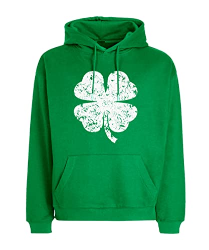 AOBUTE Mardi Gras Hoodie Men Women St Patricks Day Shamrock Hooded Shirts
