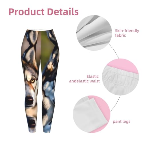 Leggings de compresión suaves para mujer con tejido elástico anti-transparencias husky 6
