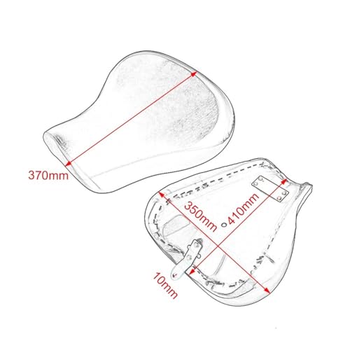 Asiento individual Sportster XL 883 tapizado en cuero sintético negro 5