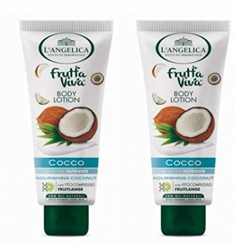 L'Angelica: Body Lotion Nourishing Coconut 300ml / 10.58oz, pack of 2