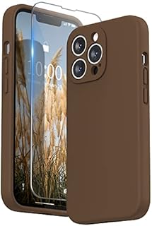 SURPHY Liquid Silicone Case for iPhone 13 Pro Case, Individual Protection for Each Lens Shockproof Rubber Full Body Thickened Design for iPhone 13 Pro 6.1 inch 2021, Stone