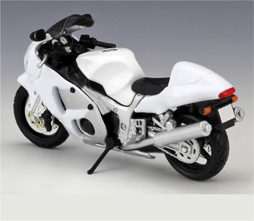 Miniature Suzuki Hayabusa GSX1300R en métal moulé sous pression avec finitions premium 1:18