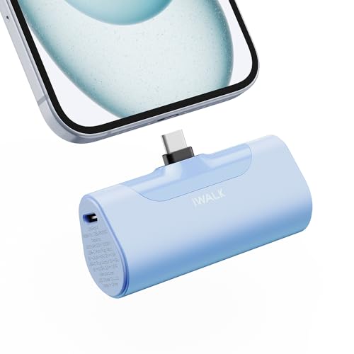 Image of iWALK Portable Charger for iPhone 17 /16 /15 USB-C Small Power Bank 20W 4,500mAh Fast Charging Battery Pack Compatible with iPhone 15 /16 /17 Plus /17 Pro /17 Pro Max, Samsung Galaxy S25 /S24 /S23 Android