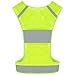 IDOU 2PACK Reflective Vest Safety Running Gear with Pocket, Ultralight &Adjustable Waist&360°High Visibility for Running,Jogging,Biking,Motorcycle,Walking,Women & Men/L