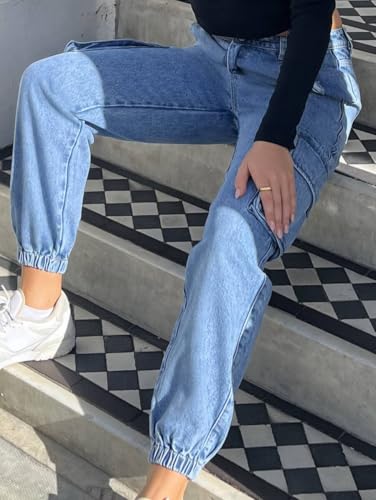 Women's Hiking Cargo Jogger Camo Pants with Pockets High Waisted Slim Casual Outdoor Tapered Combat Works Pants3