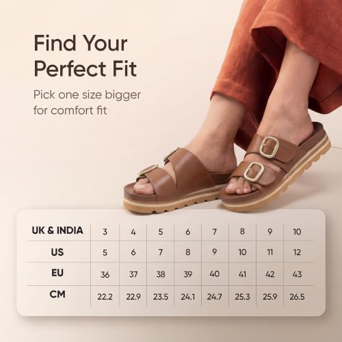 Image of Frido Women's Arch Support Wedge Sandals, Orthopedic Cushioned Platform Heels with Anti-Slip Sole, Comfortable Slip-On Footwear for Office, Travel, Daily Wear & Long Standing | Available in 3 Style- Buckle Strap, Velcro Strap & Classic Styles