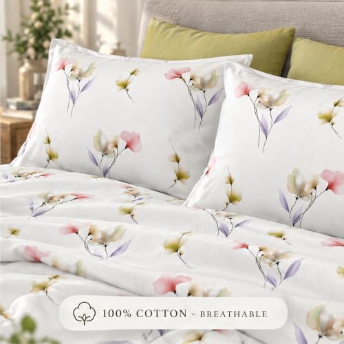 Image of Bombay Dyeing Floral Yellow Super King Size Bedsheet Set (3 Pc)
