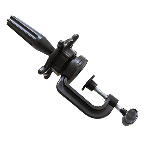 JMHAIR Standard Wig Mannequin Head Stand Holder Clamp for Making Wigs Styling Training Head Holding Clamp Black