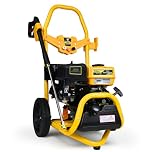 Petrol Pressure Washer RocwooD 3190 PSI 7HP High Power Jet Cleaner with Lance & Nozzles, 10M Hose Power Washer for Patio Car Driveway Garden Fences 4-stroke OHV 212cc Recoil Start 10m Hose 3 Nozzles