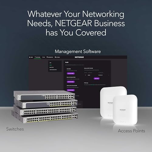 Image of NETGEAR 24-Port Gigabit Ethernet Smart Switch (GS724T) - Managed, Optional 1 Year Insight Cloud Management, with 2 x 1G SFP, Desktop or Rackmount