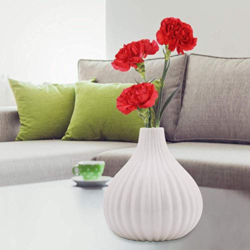 Vaso In Ceramica Moderno A Forma Di Uovo | Ornamento Da Tavolo E Camera Da Letto | Semplice Ed Elegante