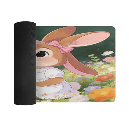 Bunny Floral Carnival Desk Pad Large Oficina 30x60cm miniatura 3