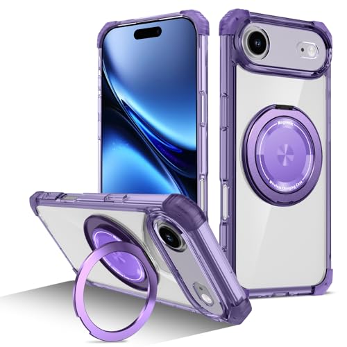 Coque iPhone Air antichoc Golden Shield fine violette évitant les casses d'écran