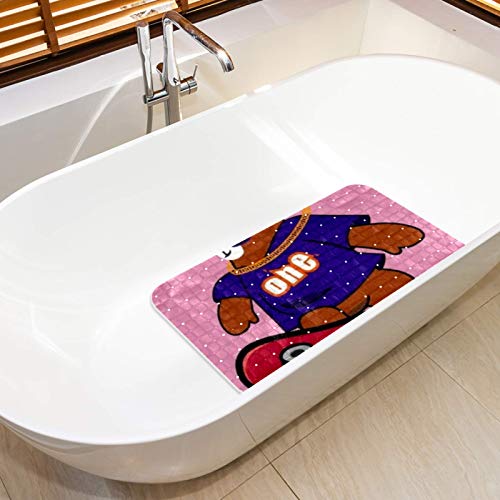 Tapis de bain bébé avec trous de drainage et ventouses stables - 6