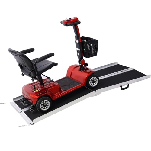 Rampas para autos, rampas de carga, rampas de aluminio portátiles y plegables, para escalones, camionetas y puertas, capacidad de 600 libras miniatura 5