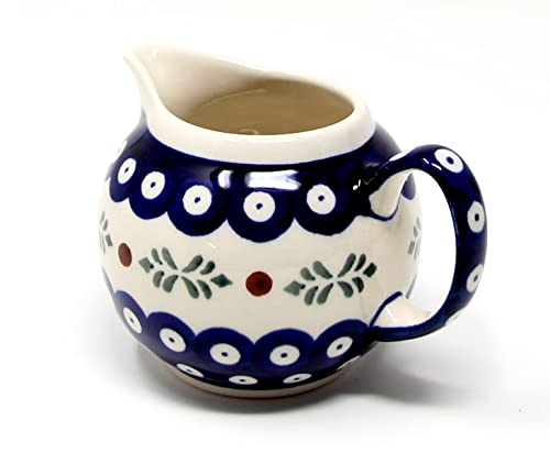 Polish Pottery 10 Oz. Milk Creamer Jug/Pticher from Zaklady Boleslawiec