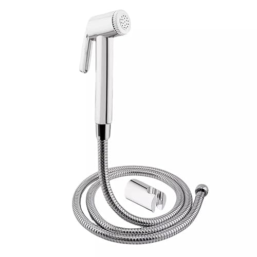 Image of SPARROW High Pressure ABS Toilet Jet Spray Set for Bathroom | Chrome Finish Handheld Health Faucet Set | Multipurpose Bidet Sprayer for Toilet, Basin, Pet Cleaning & Personal Hygiene