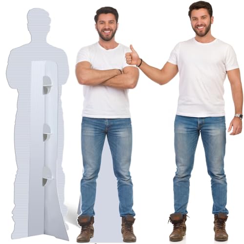 Custom Life Size Cardboard Cutout, Personalized Ultra Clear Stand Up,1-8ft Multiple Sizes to Choose, Perfect for Weddings, Birthdays, Graduations, Parties