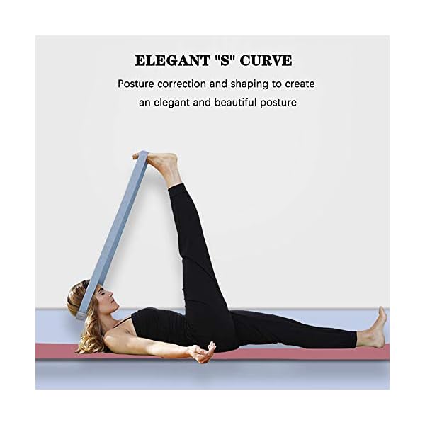 tchrules Leg Stretcher, Stretching Leg Strap - Great for Ballet Cheer Dance Gymnastics or Any Sport Leg Stretcher Trainer Premium Stretching Equipment-Improve Your Flexibility (Light Blue)